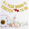 KEWUFD 1 Year Down Forever to Go Banner, Happy 1st