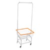 Laundry Cart,Steel Wire Laundry Cart,Laundry Basket With Wheels,Commercial Laundry Basket