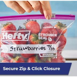 Hefty Slider Storage Bags, Gallon Size, 66 Count FREE SHIPPING