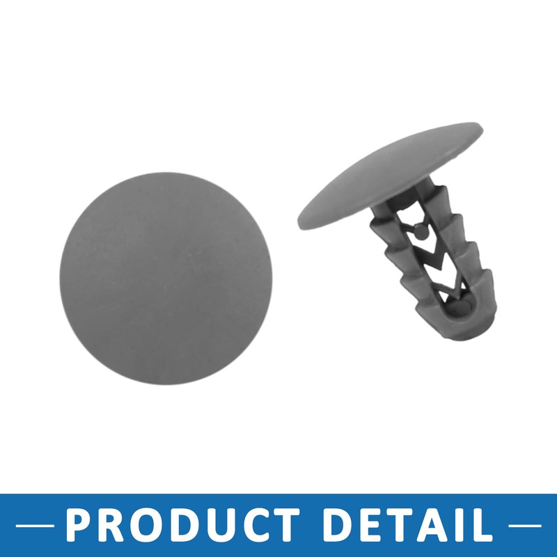 A ABSOPRO Rivets 8mm Fender Trunk Fastener Clip Plastic Gray(Set