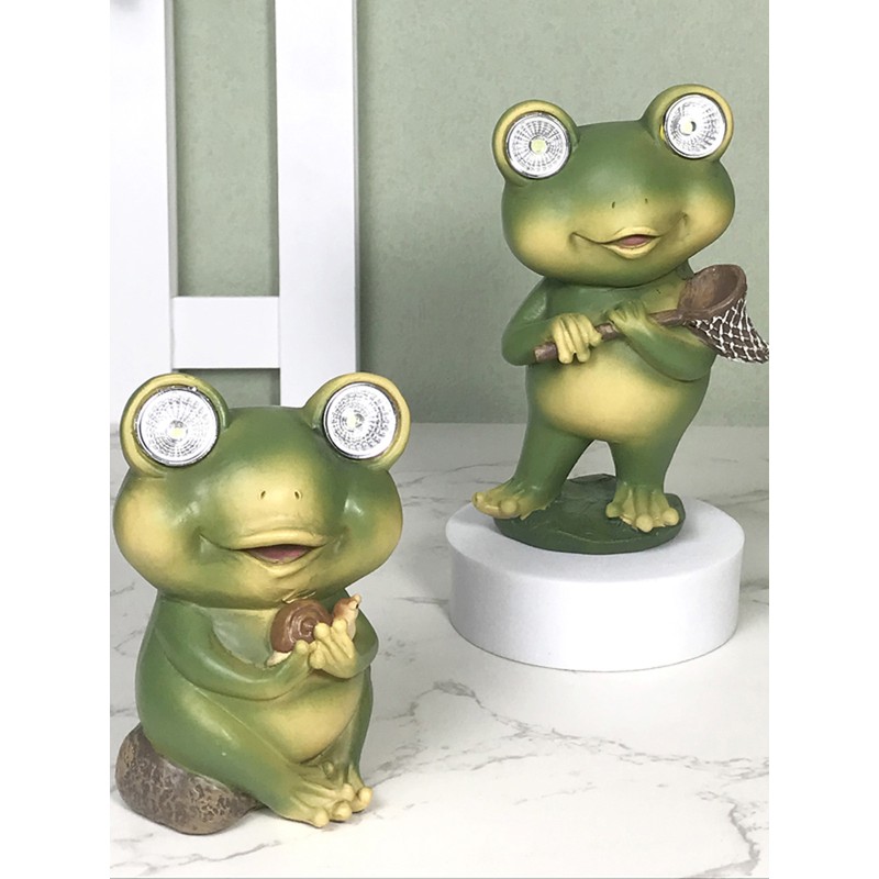 Garden Patio Fence Solar Lights Scare Resin Decorations Solar Garden