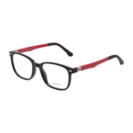 NY Eye Enhance Kids Designer Eye Glasses Glossy Matte Black/Red EN4118 48 mm