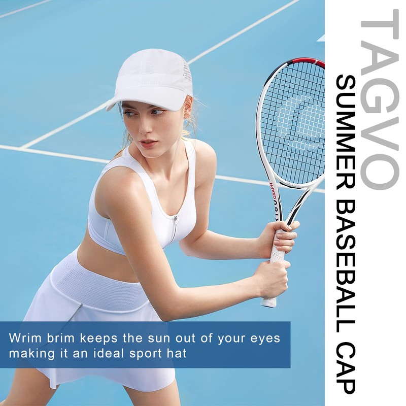 TAGVO Baseball Cap Women's Summer Quick Drying Mesh Breathable Baseball