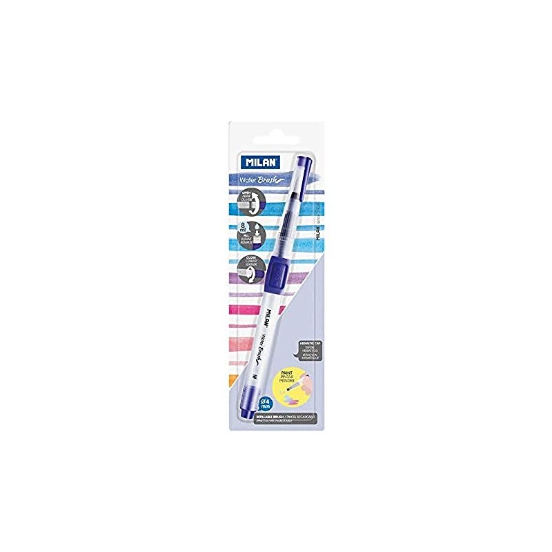 Milan Water Brush BWM10351 Penna ricaricabile, 4 mm, Bianco