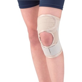 bonbone Knee Supporter, Thin, Cross Back of the Knee XG, Beige, XL (Above Knee 3.9 inches (10 cm), Circumference 15.7 - 23.6 inches (40 - 60 cm)~