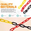Rustark 21pcs Red Plastic Chain Links with Connector Hooks Plastic