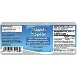 Ultra Liquid Zeolite Enhanced DHQ 6- 1 oz Bottles safety sealed Liquified Detox