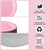 PYAILI Party Paper Plates, 50-Pack Disposable Light Pink Plates, 18
