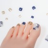 Sun&Beam Nails Nail Tip, Glitter, Foot, Short, False Nails, Cute,