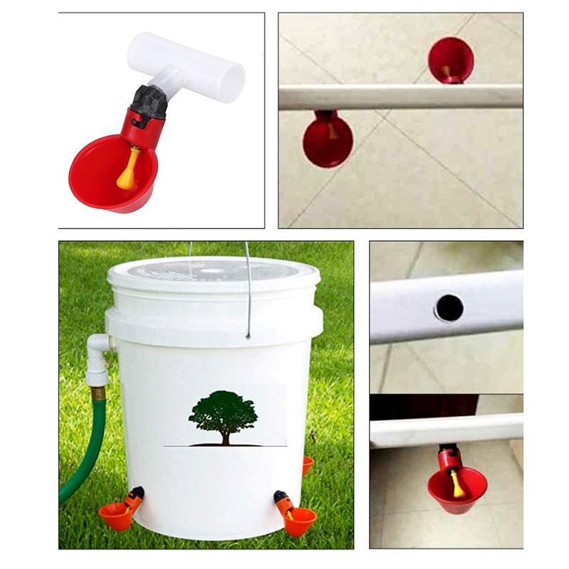 Redxiao Bebederos de Pollo, 10 Piezas, automático, Duradero, práctico para