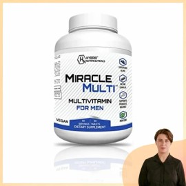 Multivitamínico para Hombres, Multivitaminas Diarias para Hombres con Probióticos No OGM, Paquete de 2