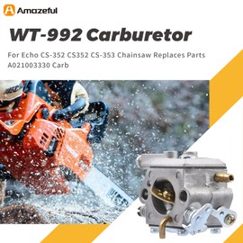 Aulavik WT-992 Carburetor Fits for Echo CS-352 CS352 CS-353 Chainsaw Replaces Walbro WT-992 Clone A021003330 Carb Tune Up Kits