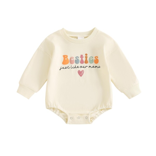 Newborn Baby Girl Outfit Besties Just Like Our Moms Bubble