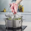 Zeal V124R Gingham Mini Mitt Pot Holder, Cotton, Red, 17.5