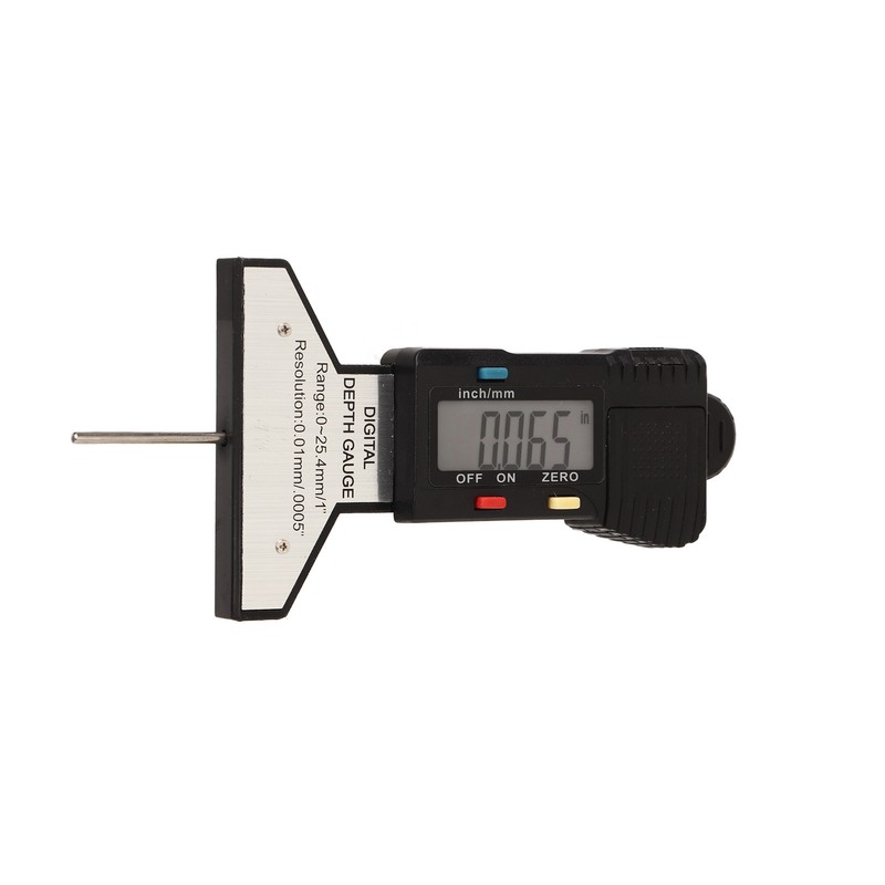 Digital Tyre Tread Depth Gauge Inch mm Conversion 0‑25.4mm Range