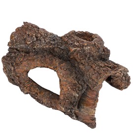 Reptile Simulation Tree Bark Hide Cave, Cool Reptile Resin Cave,Simulation Resin Tree Bark Amphibians Reptile Hide Cave Landscape for Scorpion Lizard