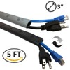 Electriduct 3" Flexible Side Entry Cable Sleeve Wrap Cover with