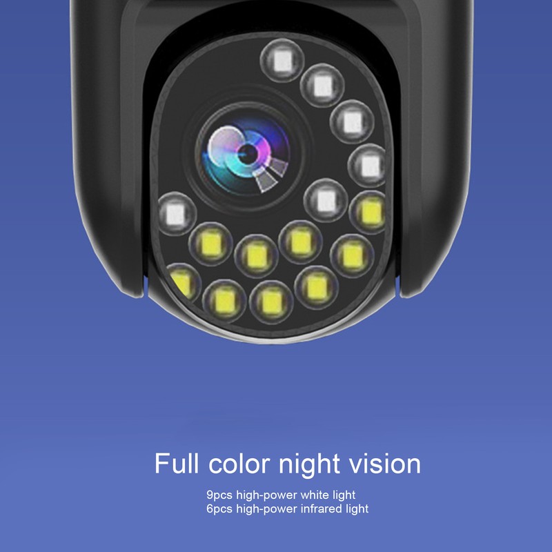 2.5in Wireless PTZ Camera WiFi Night Vision Human Detection TwoWay