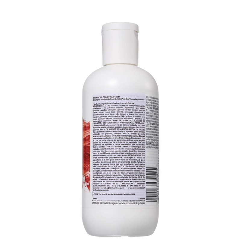 Schwarzkopf Bold ColorWash Red, Pintura acrílica, color rojo - 300