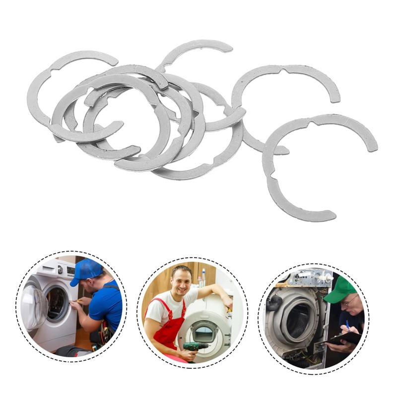 TEHAUX 10PCS Stainless Steel Spring Hose Clamps High Pressure Tube