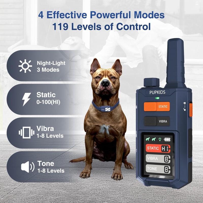 Dog Shock Collar - 4200FT Dog Training Collar with Remote