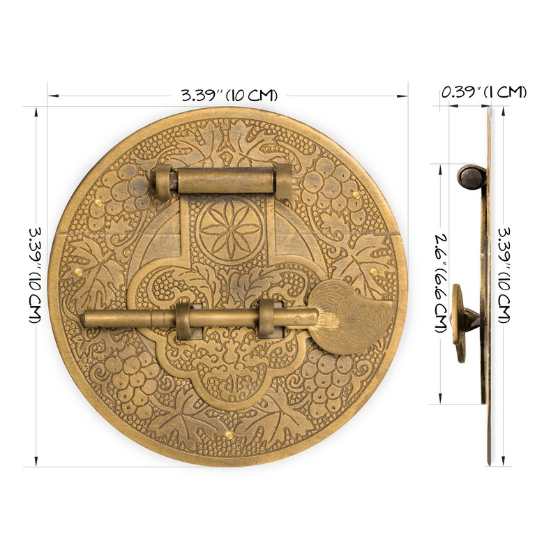 Longevity Plate Chest Box Latch Decorative 3.4"