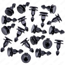 Rexka 20pcs Striker Engine Cover Retainer Clip Compatible with Honda 91547-TZ5-A02 Honda Odyssey, Pilot & Ridgeline Acura MDX, RDX & TLX 91547TZ5A02