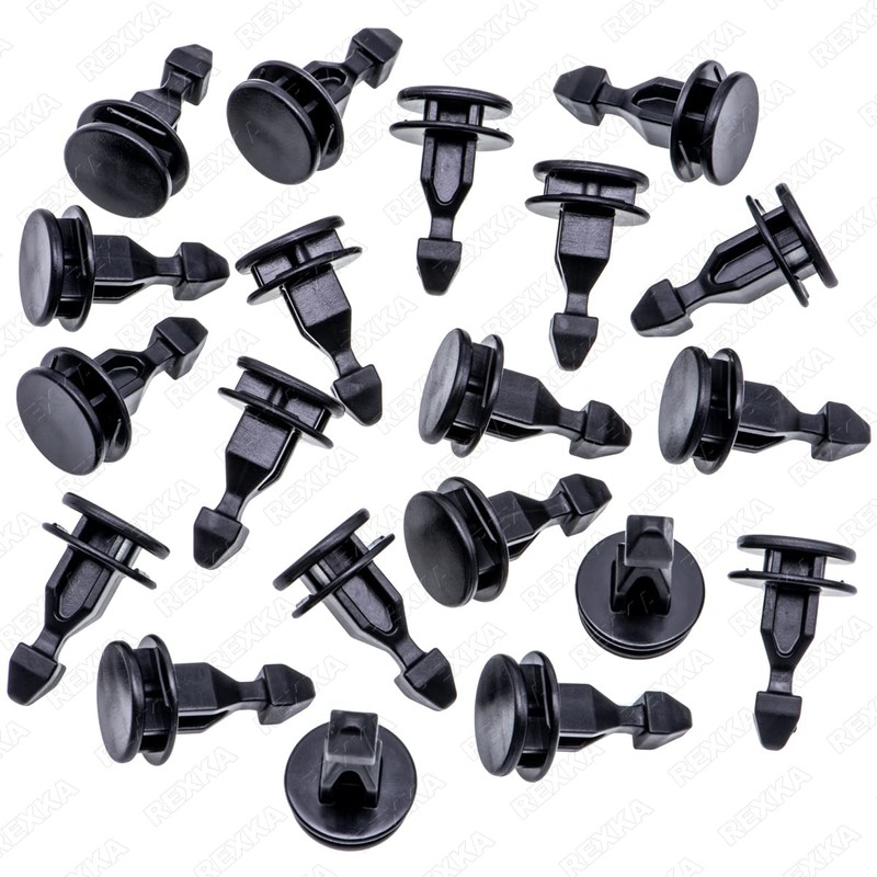 Rexka 20pcs Striker Engine Cover Retainer Clip Compatible with Honda