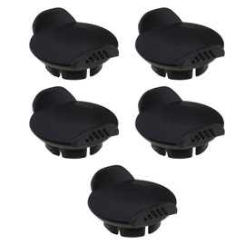 eMagTech 5 Stück Zigarettenanzünder Steckdosenabdeckung 12V Steckdosenkappe 21 Mm Staubdicht wasserdichte Kappe Fahrzeuge Ersatzzubehör Kunststoff Schwarz