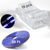 10 conectores de tira LED – conectores de luz LED, conectores LED de 4 pines de 10 mm para tira de luces, conectores de tira de luz LED transparente, conectores de tira de luz LED de 4 pines, conector