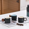 RISTEASO 2 OZ Espresso Cups with Wood Handle, Ceramic Espresso