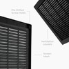 HVAC OV 10" x 10" Inch (Grille Dimensions) Black Plastic