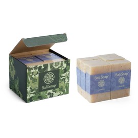 Jabón Bali – Barra de jabón natural de jazmín, jabón facial o corporal mejor para todos los tipos de piel, para mujeres, hombres y adolescentes, paquete de 6, 3.5 oz cada uno