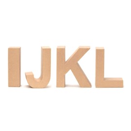 Glorex Cardboard Letter, Number and Characters, Letter L, l, natural