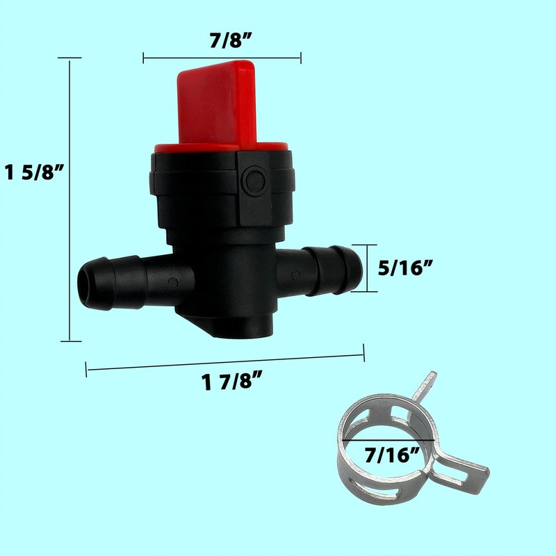 1/4" Inline Fuel Cut Off Valve Shut Off Valve Straight