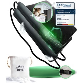 RAWVEL Inflatable Fall Protection 180 cm Premium – Suitable for All Beds Home & Travel – Fall Protection Bed Travel BPA Free & Laboratory Tested + Nylon Strap (Set of 2)