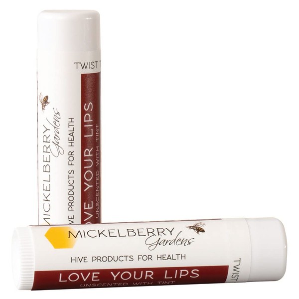 Love Your Lips Lip Balm with tint - All Natural Moisturizing Lip Balm - Natural Beeswax Based Chapstick