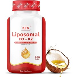 Ken Liposomal D3 5000 Ui Y K2 Mk7 100 Mcg Cpsulas Blandas                                                                                             
