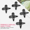 LOPHE Hair Clips, 110Pcs 2 Inch Metal Snap Clips, Kids