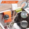 8 Pcs Sponge Holder Suction Cup PVC Heavy Strength Clear