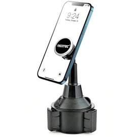 TECOTEC Magnetic Short Cup Holder Phone Mount, Durable Car Cup Phone Holder with Double Thickness Strong N50 Magnets Mount Compatible with All Cellphones & More