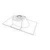 GARRDAL 2 part pipe boot. roof flashing retrofit Read limited