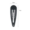 120 Pack 2 Inch Black Color Barrettes Women Metal Snap