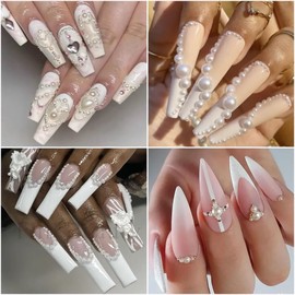 Mixed Size 2/3/4/5/6mm 1000Pcs Imitation Pearls Bead Half Round Flatback Pearl Rhinestones Beads Nail Art Crafts DIY Gem Decoration (13 Black AB)