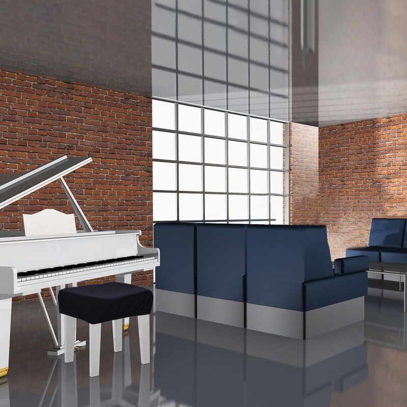 Healeved Copertura di protezione per sgabello da pianoforte copri panchina