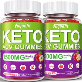 2 Pack Keto ACV Gummies Keto Gummies Advanced Formula ACV Keto Gummies with B12 Pomegranate Beet Juice-Non GMO Vegan 120 Gummies