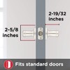 Kwikset Tustin Interior Privacy Door Handle with Lock, Door Lever
