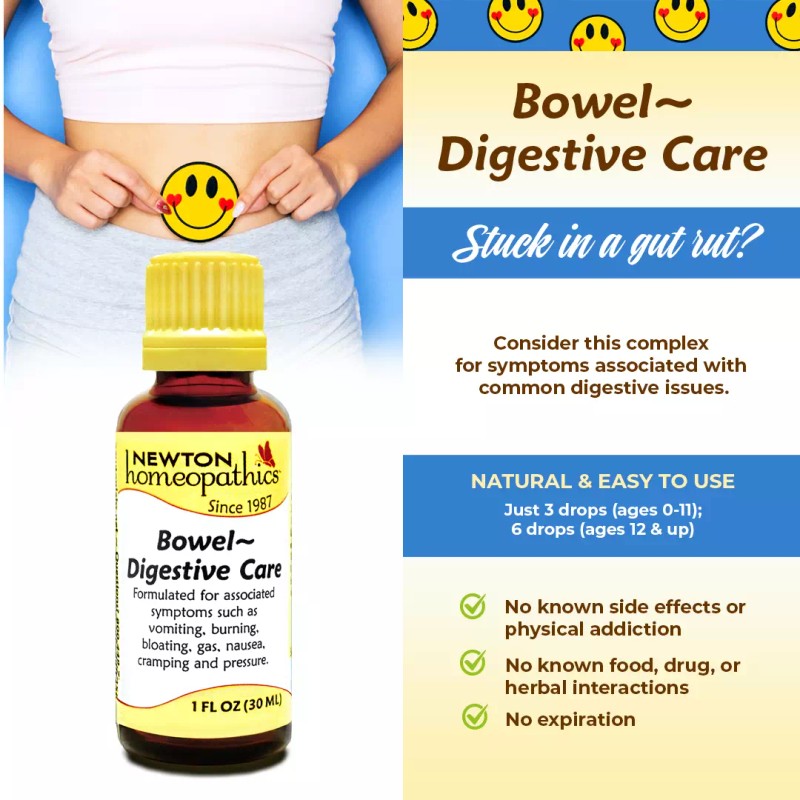 Newton Homeopathics Bowel ~ Digestive Care, 1 fl. oz. (30