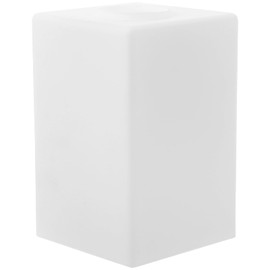 Generic Square Glass Lamp Shade, White Frosted Cylinder Pendant Shade Replacement for Living Room, Bedroom, Kitchen, 6"H, 3.93"W, Fitter:1.65"