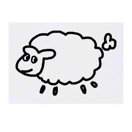 'Sheep' Temporary Tattoo - Water Resistant, Skin-Safe, Non-Toxic Transfer (TO00034438)
